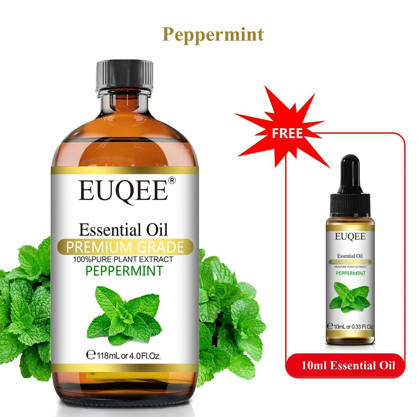 Buy 118ml Essential Oil Get 10ml Free 100% Pure and Natural Essential Oil with Dropper for Aromatherapy Diffuser Massage DIY - KIMLUD