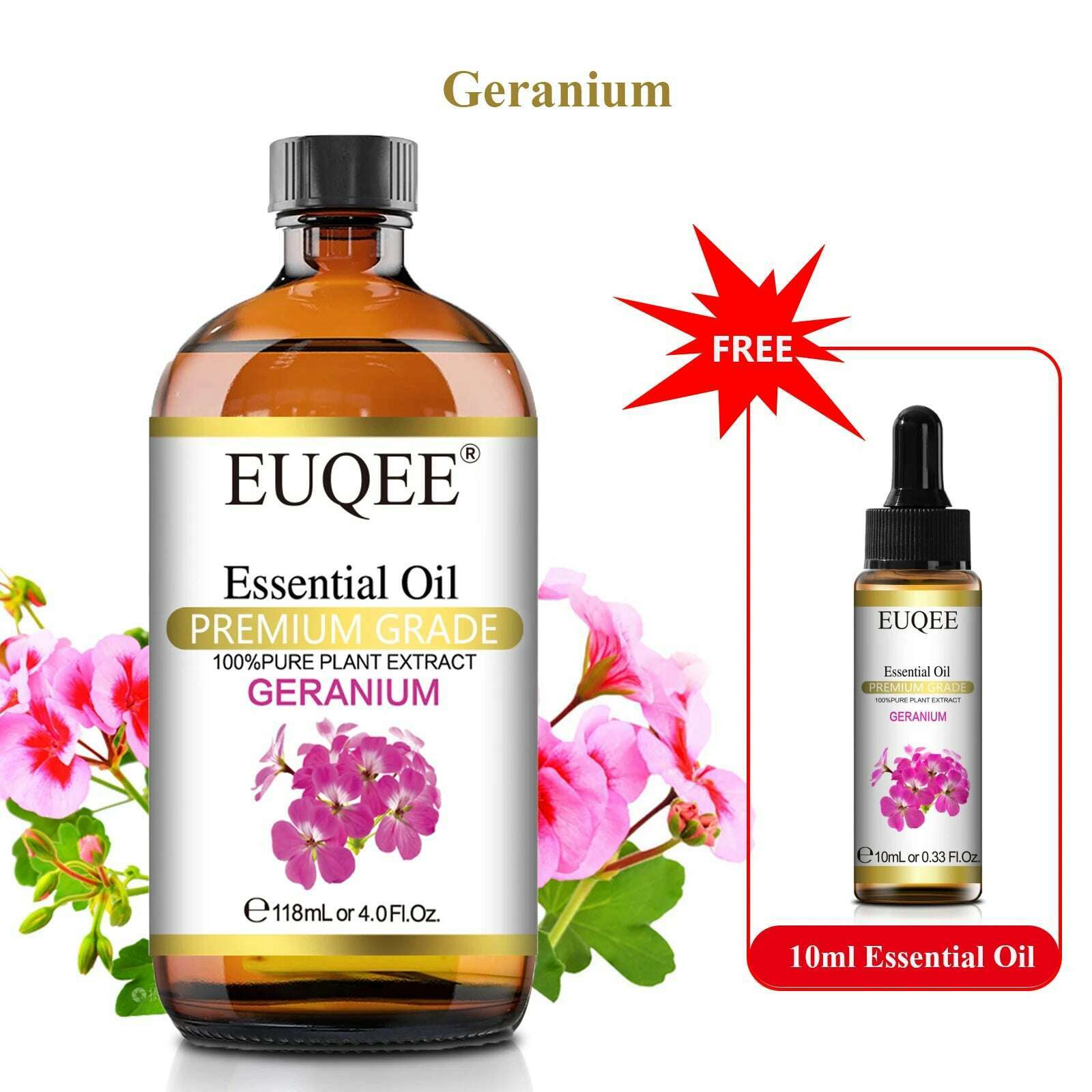 Buy 118ml Essential Oil Get 10ml Free 100% Pure and Natural Essential Oil with Dropper for Aromatherapy Diffuser Massage DIY - KIMLUD