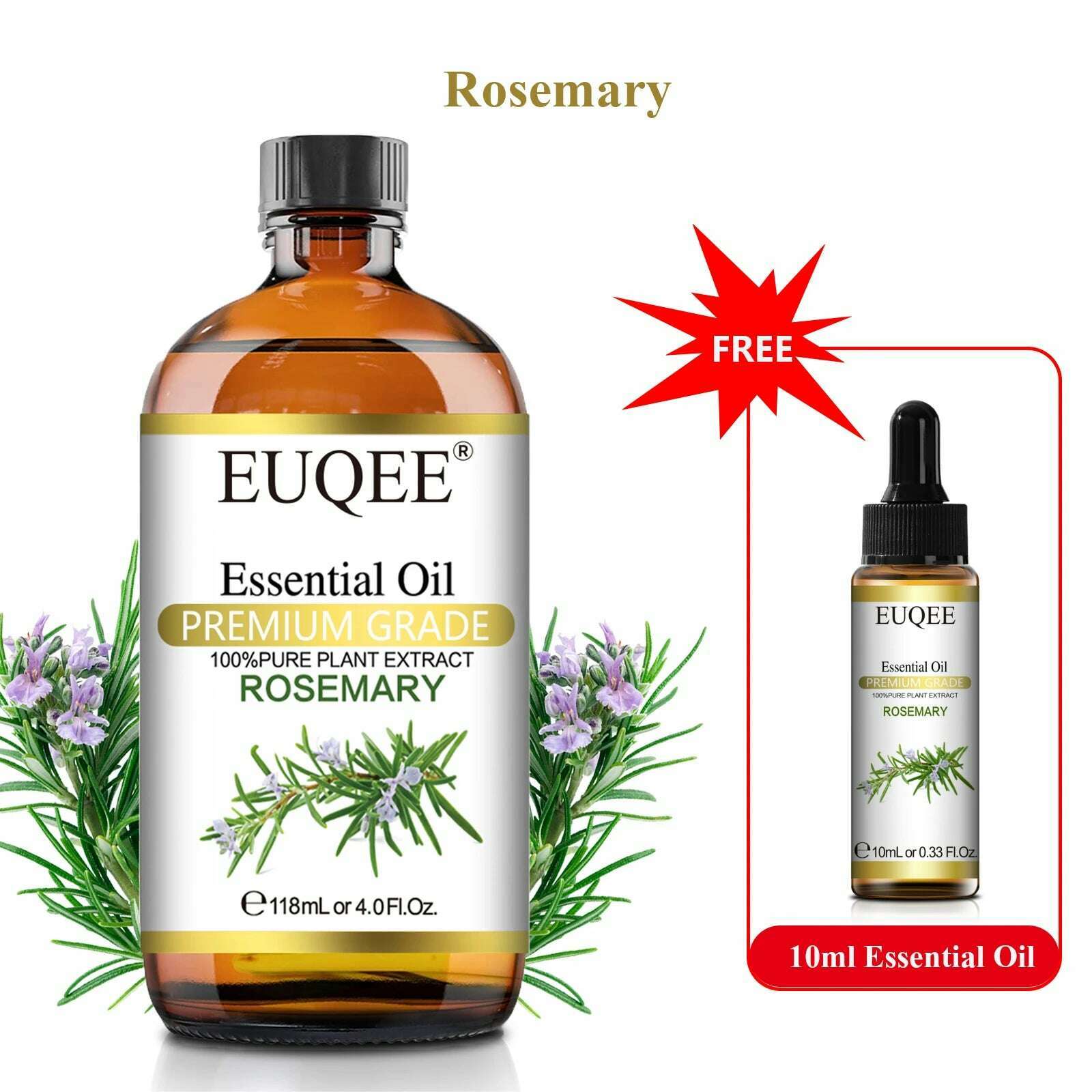 Buy 118ml Essential Oil Get 10ml Free 100% Pure and Natural Essential Oil with Dropper for Aromatherapy Diffuser Massage DIY - KIMLUD