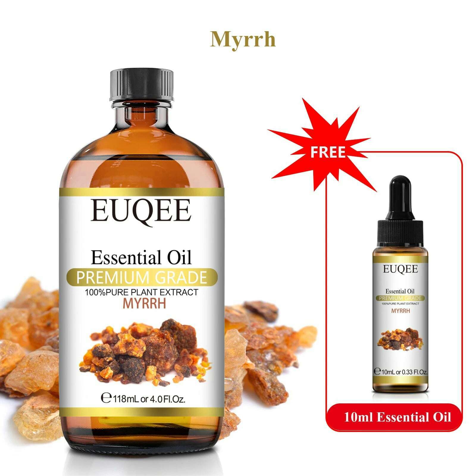 Buy 118ml Essential Oil Get 10ml Free 100% Pure and Natural Essential Oil with Dropper for Aromatherapy Diffuser Massage DIY - KIMLUD