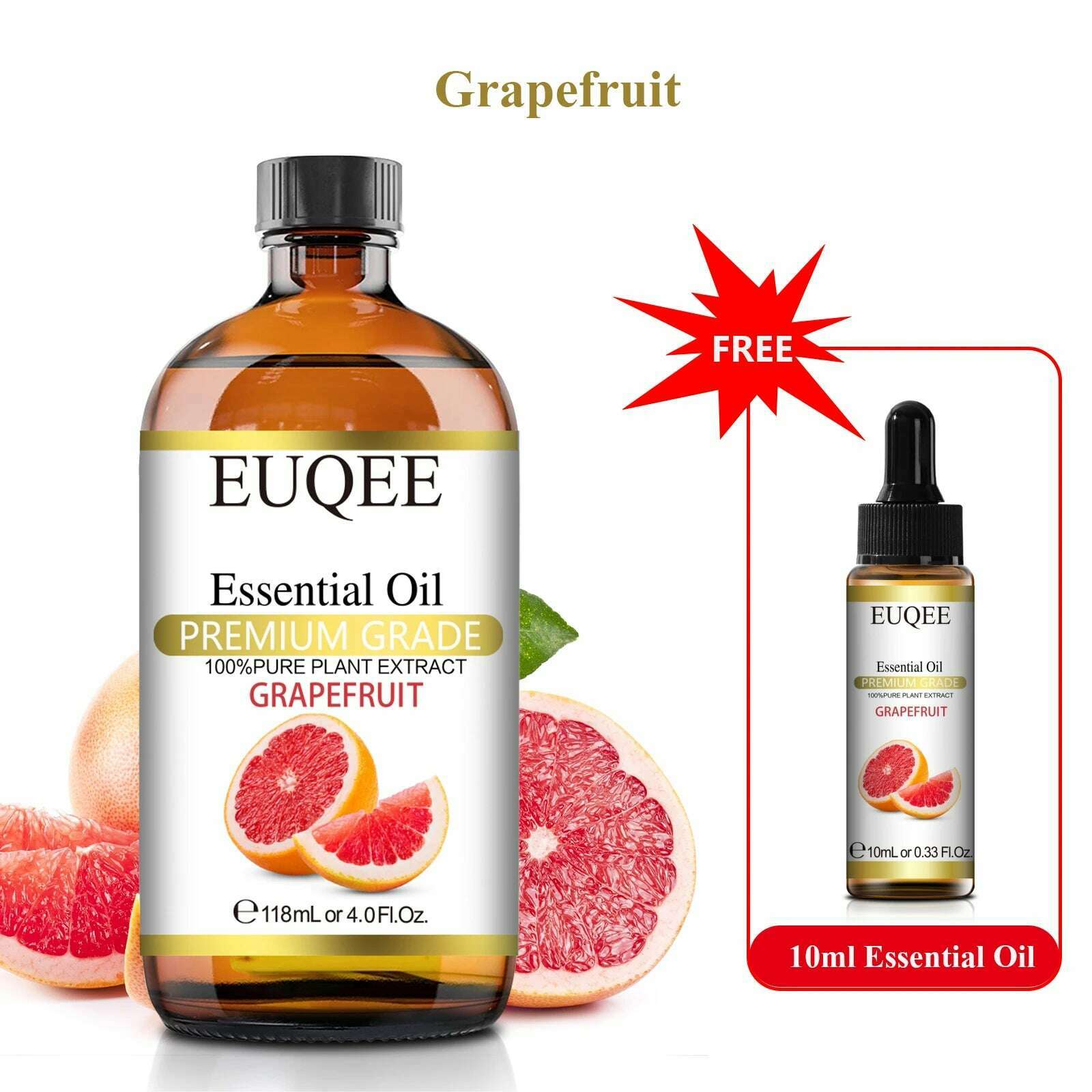 Buy 118ml Essential Oil Get 10ml Free 100% Pure and Natural Essential Oil with Dropper for Aromatherapy Diffuser Massage DIY - KIMLUD