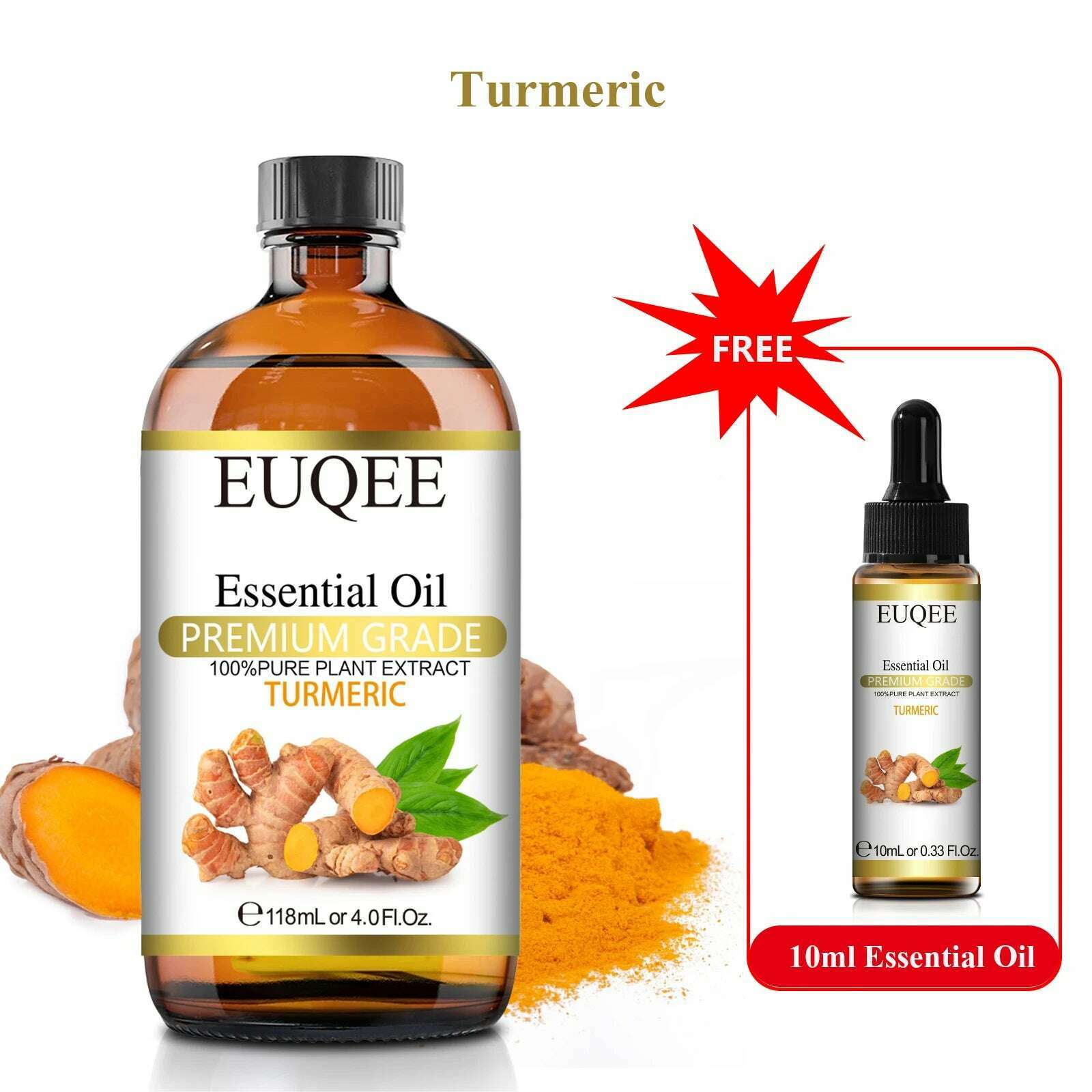 Buy 118ml Essential Oil Get 10ml Free 100% Pure and Natural Essential Oil with Dropper for Aromatherapy Diffuser Massage DIY - KIMLUD