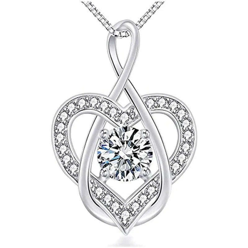 CAOSHI Hollow-out Design Heart Necklace Exquisite Elegant Women Charming Love Pendant Aesthetic Wedding Accessories Chic Jewelry - KIMLUD