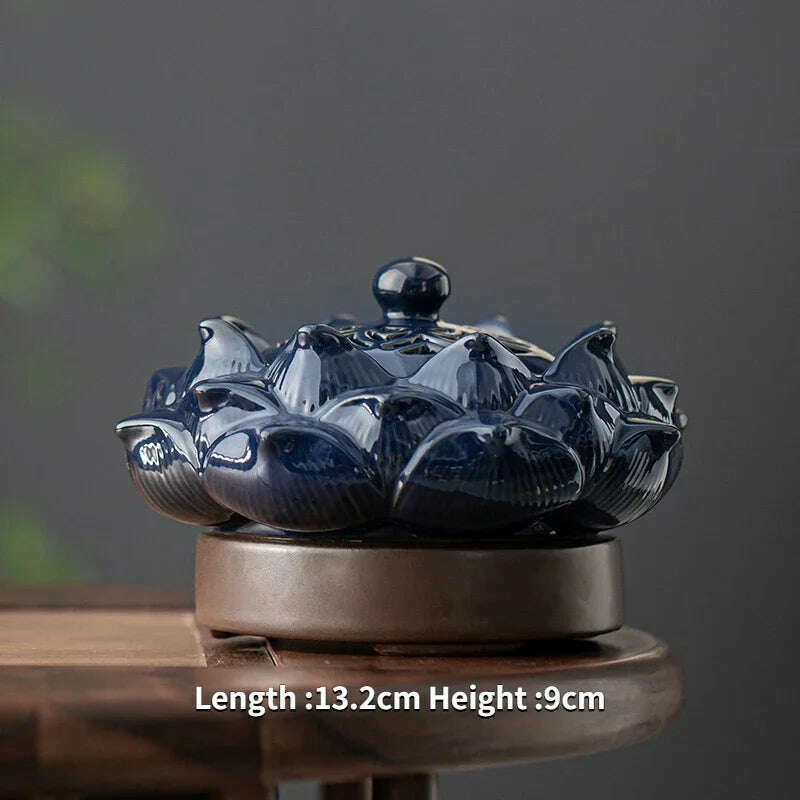 Ceramic Electric Incense Burner Home Indoor Timing Temperature Control Incense Burner Point/seal Incense Powder Heating Tools - KIMLUD