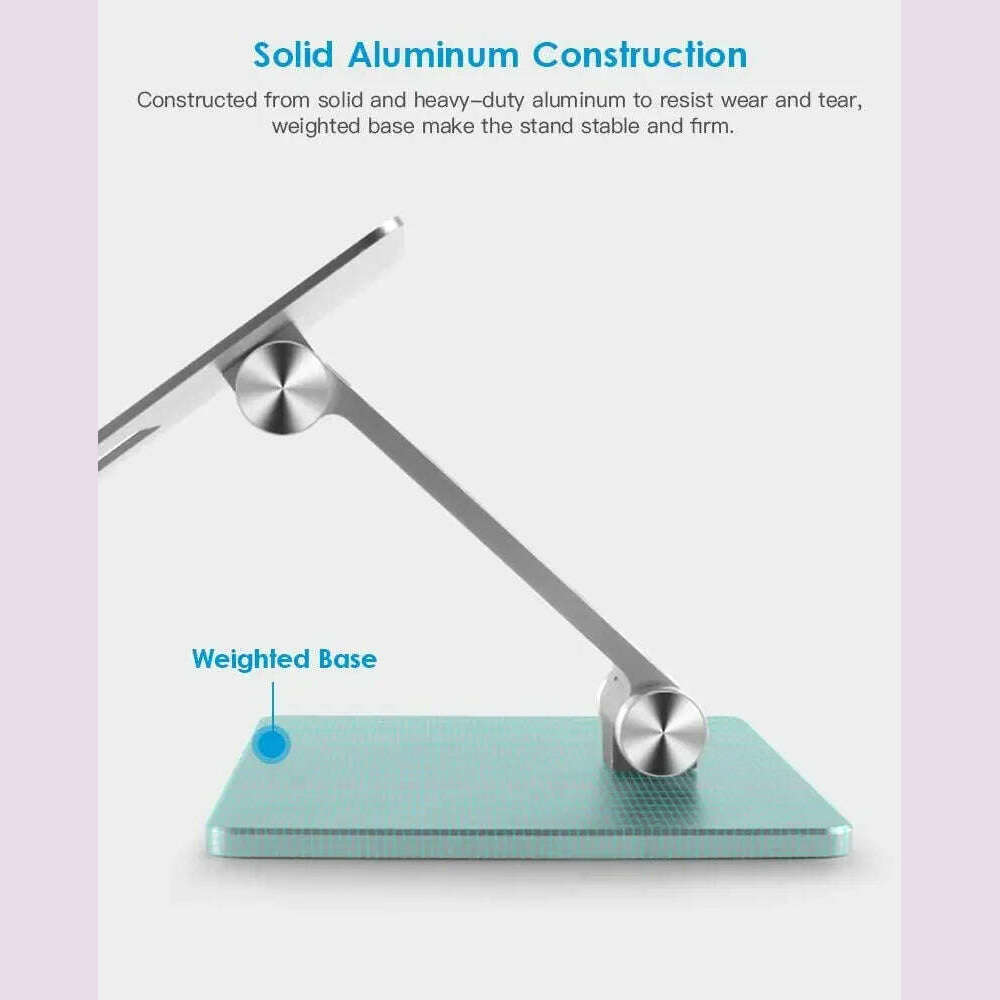 KIMLUD, CMAOS Aluminium Alloy Phone Holder Stand Mobile Smartphone Support Tablet Desk Portable Metal Cell Phone Holder for iPhone iPad, KIMLUD Womens Clothes
