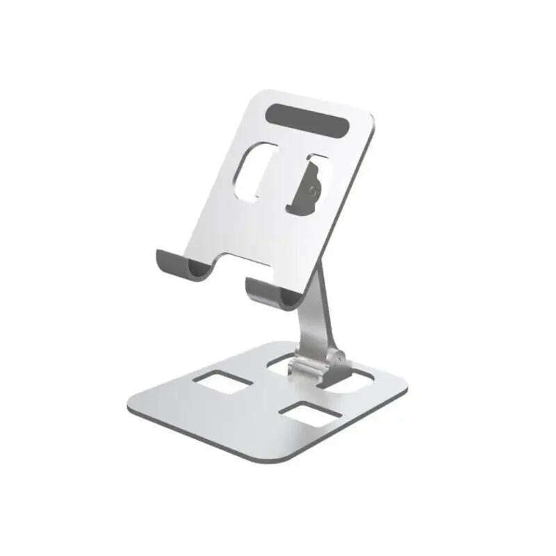 KIMLUD, CMAOS Aluminium Alloy Phone Holder Stand Mobile Smartphone Support Tablet Desk Portable Metal Cell Phone Holder for iPhone iPad, Mobile phone only, KIMLUD APPAREL - Womens Clothes