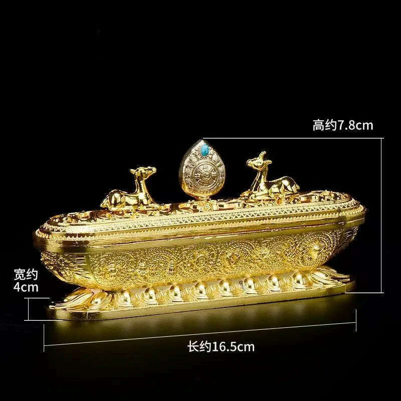 Copper Incense Stick Burner Antique Handmade Holder Zen Buddhist Tea House Home Office Decoration Crafts Ornaments - KIMLUD