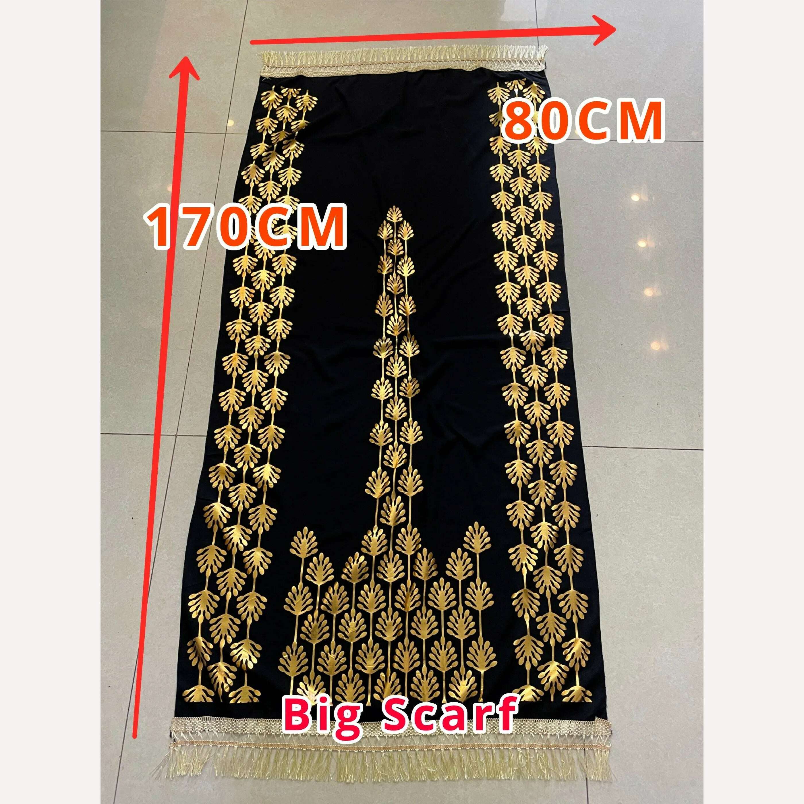 Dubai New Abaya For Women Summer Short Sleeve Cotton Dress Gold Stamping Loose Lady Maxi Islam African Dress With Big Scarf - KIMLUD