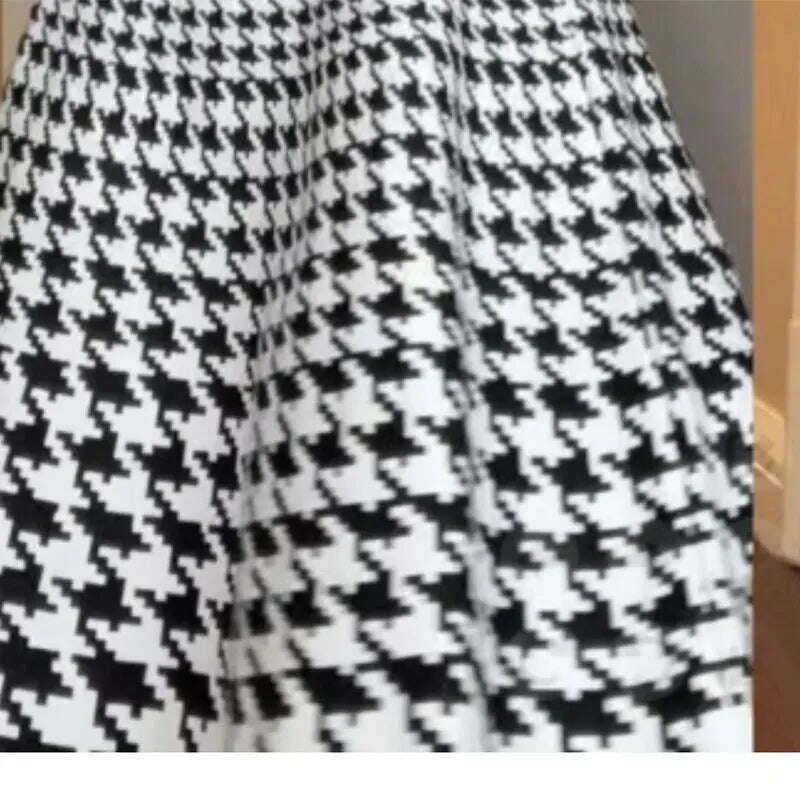 Elegant Fashion Harajuku Slim Fit Female Clothes Loose Casual All Match A-line Skirt O Neck Printed Patchwork Sleeveless Dresses - KIMLUD