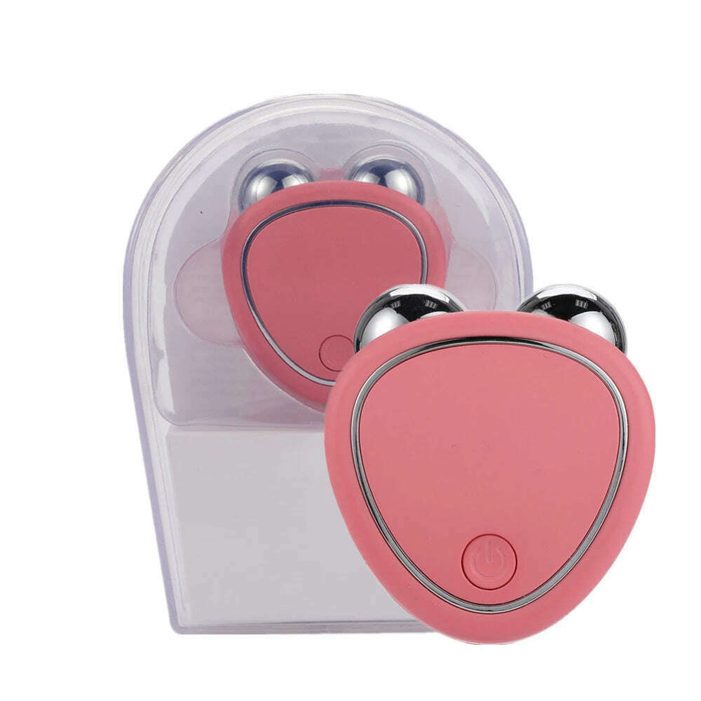 EMS Face Lifting Machine Facial Massager Microcurrent Roller Skin Tightening Rejuvenation Beauty Charging Facial Anti Wrinkle - KIMLUD
