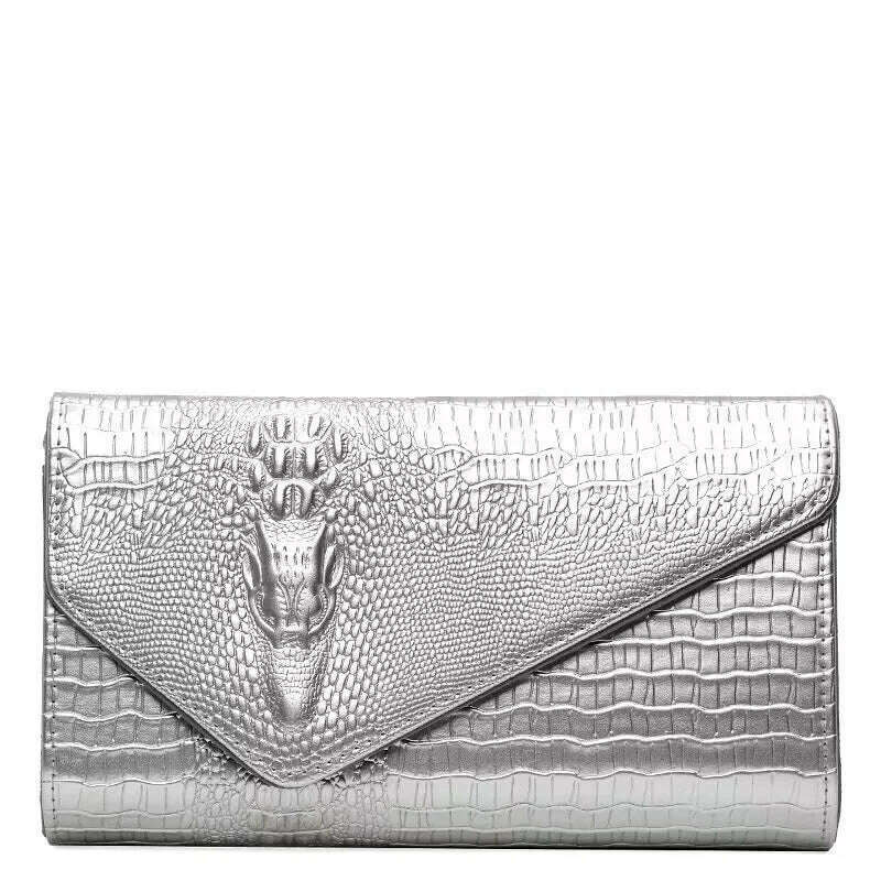 European America Fashion Silver Women's Bag Luxury Shoulder Bags Travel Crossbody Bags for Woman 2024 New Chain Handbags Purses - KIMLUD
