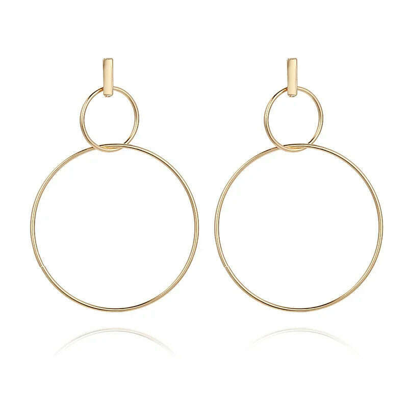 Exquisite Simulated Pearl Stud Earrings Fashion Long Statement Earrings for Womenn Party Wedding Female Jewelry Gift - KIMLUD