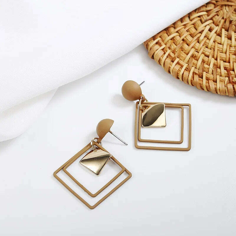Exquisite Simulated Pearl Stud Earrings Fashion Long Statement Earrings for Womenn Party Wedding Female Jewelry Gift - KIMLUD
