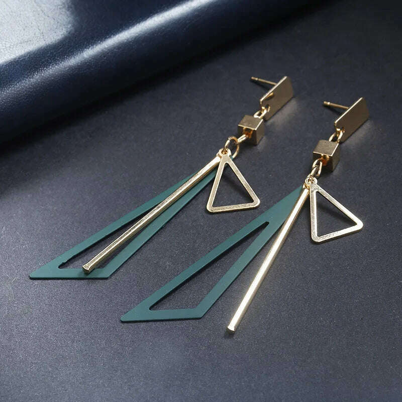 Exquisite Simulated Pearl Stud Earrings Fashion Long Statement Earrings for Womenn Party Wedding Female Jewelry Gift - KIMLUD