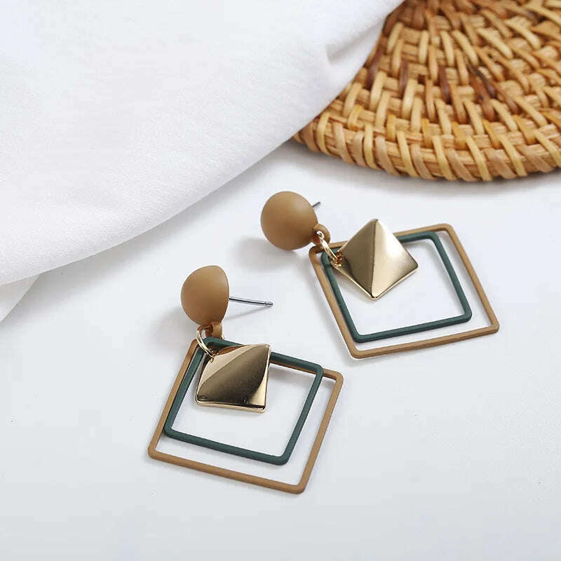 Exquisite Simulated Pearl Stud Earrings Fashion Long Statement Earrings for Womenn Party Wedding Female Jewelry Gift - KIMLUD