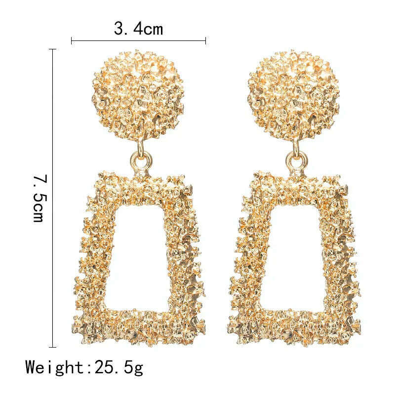 Exquisite Simulated Pearl Stud Earrings Fashion Long Statement Earrings for Womenn Party Wedding Female Jewelry Gift - KIMLUD