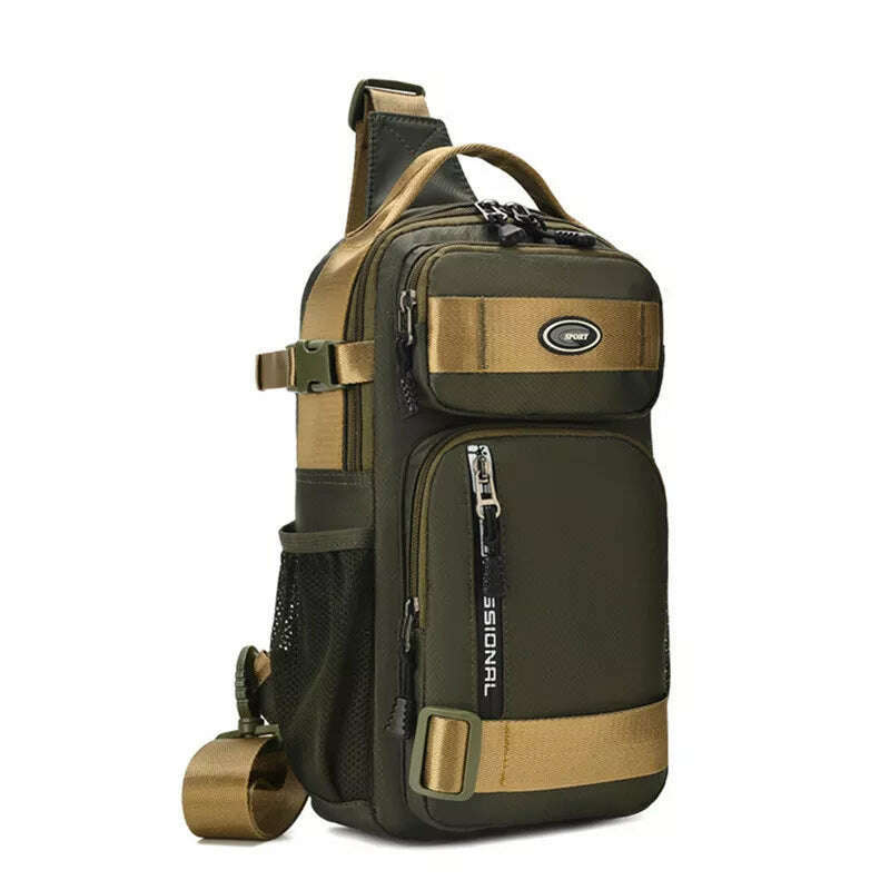 Fashion Multifunction Men's Shoulder Bag Outdoor Sling Crossbody Bags For Male Travel Trend High Capacity Sport Chest Bag - KIMLUD