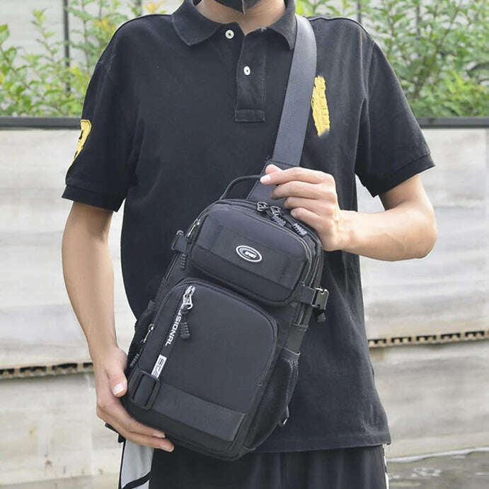 Fashion Multifunction Men's Shoulder Bag Outdoor Sling Crossbody Bags For Male Travel Trend High Capacity Sport Chest Bag - KIMLUD