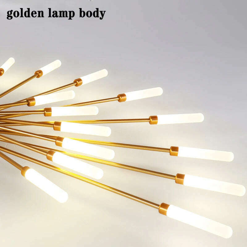 Firework Shape Ceiling Lamp New Led Aisle Light for Study Room Bedroom Foyer Kitchen Indoor Lighting Villa Apartment Chandelier - KIMLUD