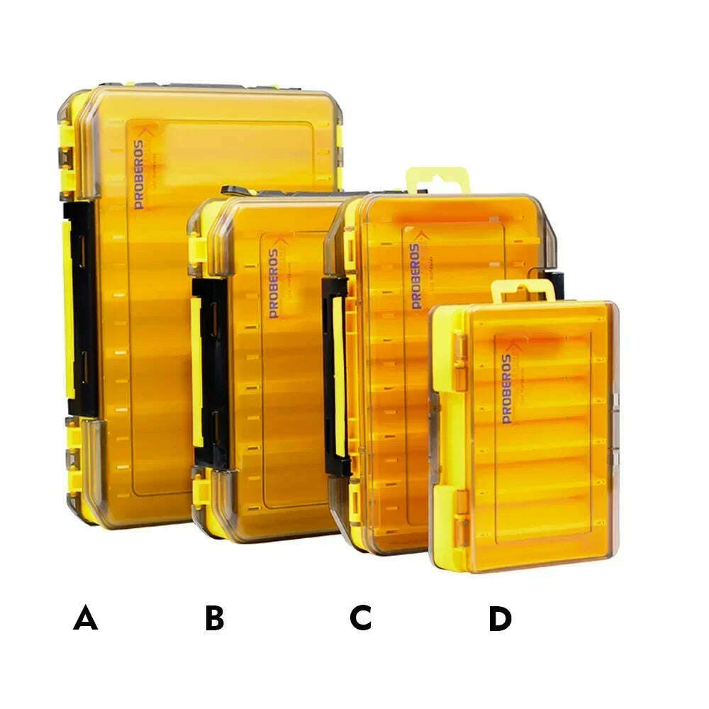 KIMLUD, Fishing Tackle Box Accessories Storage Box Double Sided Bait Lure Hook Waterproof Fishing Bait Gear Organizer Boxes, KIMLUD Womens Clothes