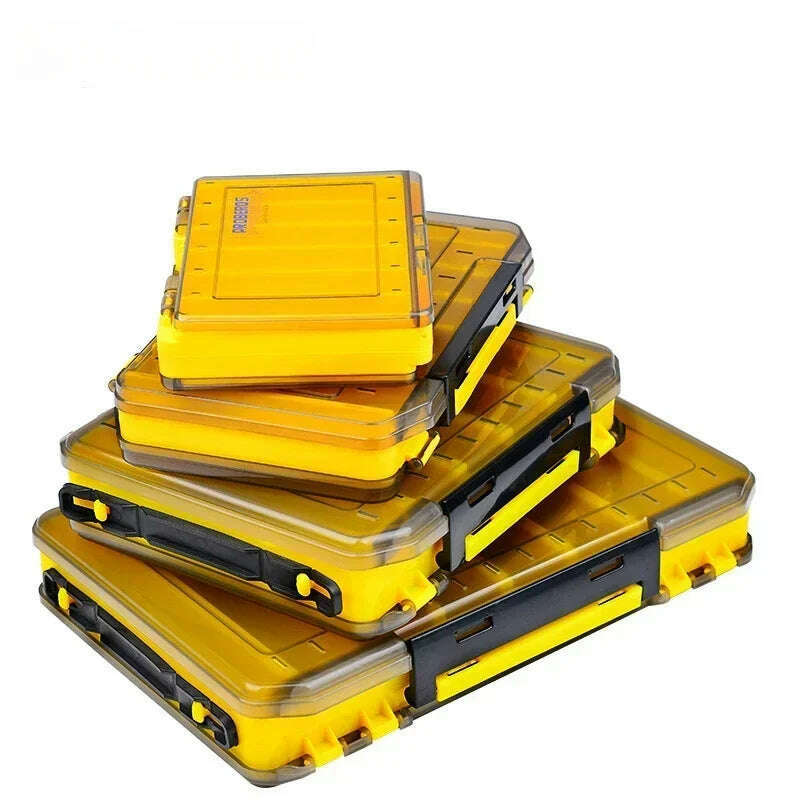 KIMLUD, Fishing Tackle Box Accessories Storage Box Double Sided Bait Lure Hook Waterproof Fishing Bait Gear Organizer Boxes, KIMLUD Womens Clothes