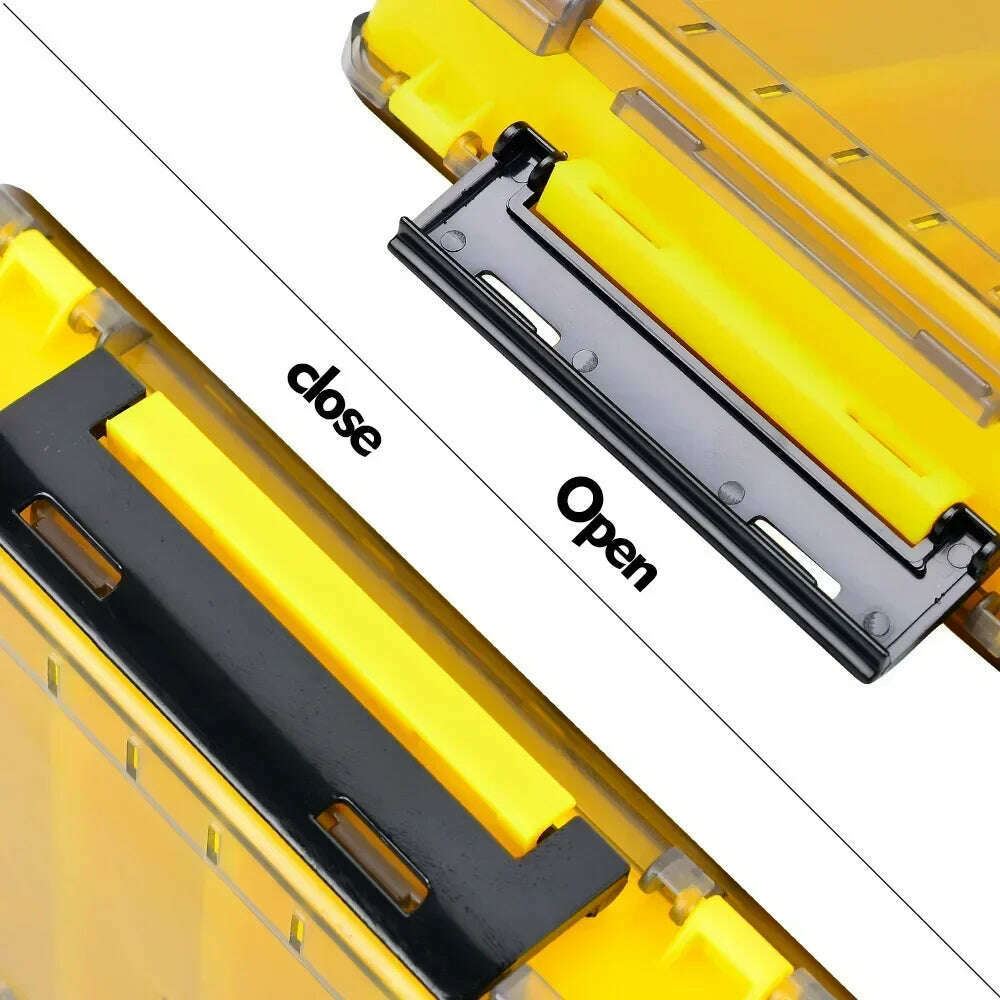 KIMLUD, Fishing Tackle Box Accessories Storage Box Double Sided Bait Lure Hook Waterproof Fishing Bait Gear Organizer Boxes, KIMLUD Womens Clothes