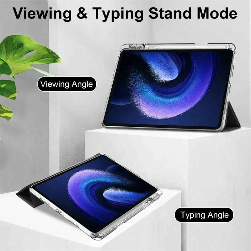 KIMLUD, For Redmi Pad Pro 12.1 Case 2024 SE 11 10.6 Magnetic Smart Cover Xiaomi mi Pad 6 7 5 Pro 11 11.2 with Pencil Holder Tablet Cover, KIMLUD Womens Clothes