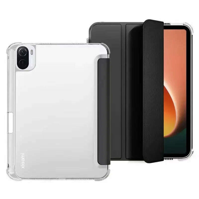 KIMLUD, For Redmi Pad Pro 12.1 Case 2024 SE 11 10.6 Magnetic Smart Cover Xiaomi mi Pad 6 7 5 Pro 11 11.2 with Pencil Holder Tablet Cover, black / Mi Pad 5 Pro 11, KIMLUD APPAREL - Womens Clothes