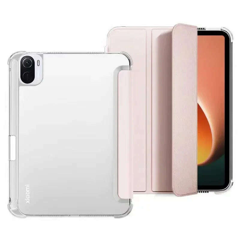 KIMLUD, For Redmi Pad Pro 12.1 Case 2024 SE 11 10.6 Magnetic Smart Cover Xiaomi mi Pad 6 7 5 Pro 11 11.2 with Pencil Holder Tablet Cover, Pink / RedMi Pad Pro 12.1in, KIMLUD APPAREL - Womens Clothes