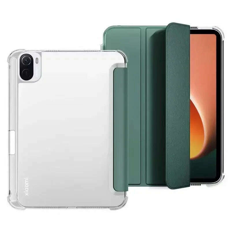 KIMLUD, For Redmi Pad Pro 12.1 Case 2024 SE 11 10.6 Magnetic Smart Cover Xiaomi mi Pad 6 7 5 Pro 11 11.2 with Pencil Holder Tablet Cover, green / Mi Pad 6 Pro 11, KIMLUD APPAREL - Womens Clothes