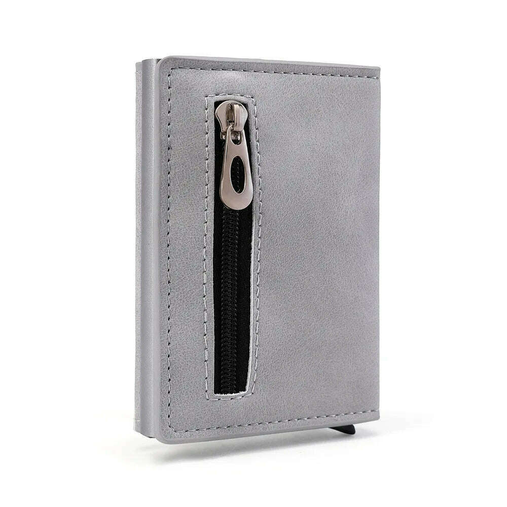 Gebwolf PU Leather Men Wallet Rfid Anti-magnetic Credit Cards Holder With Organizer Coin Pocket & Money Clips Purse - KIMLUD