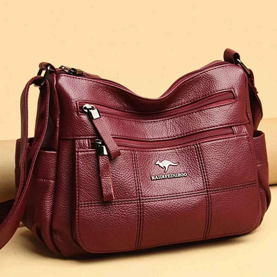 Genuine Brand Leather Sac Luxury Handbags Women Bags Designer Shoulder Crossbody Hand Bags for Women 2022 Purses and Handbags - KIMLUD