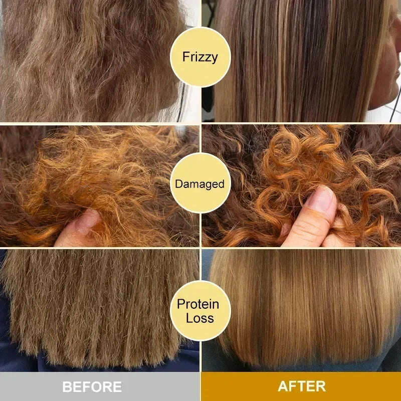 Hair Capsules Repairing Maltreated Frizzy Hair Silky Moisturizing Hair Oil Smoothing Nourishin Instant Hair Care Essence Product - KIMLUD