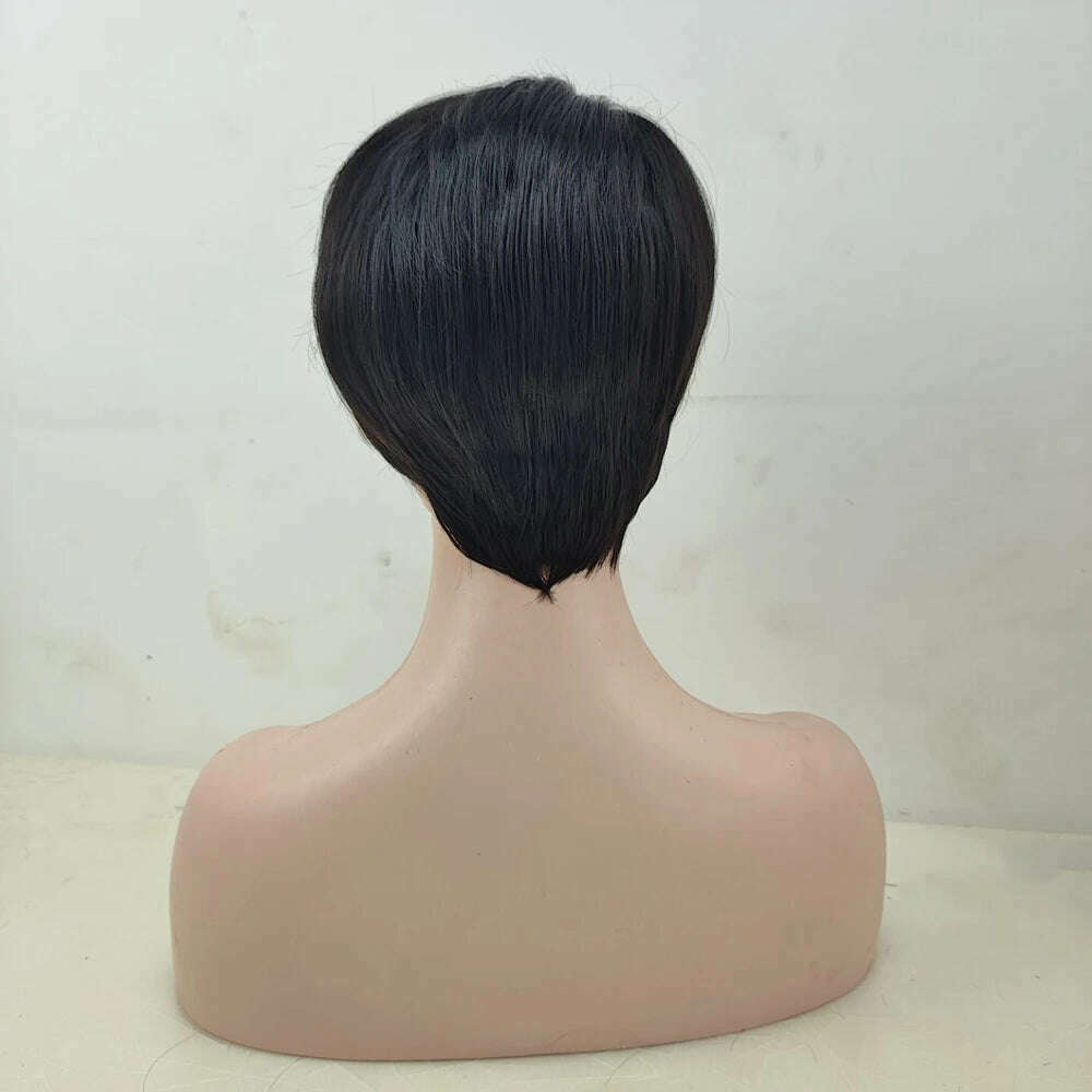 KIMLUD, HAIRJOY Synthetic Hair Short Straight Wig for African American Women, KIMLUD Womens Clothes