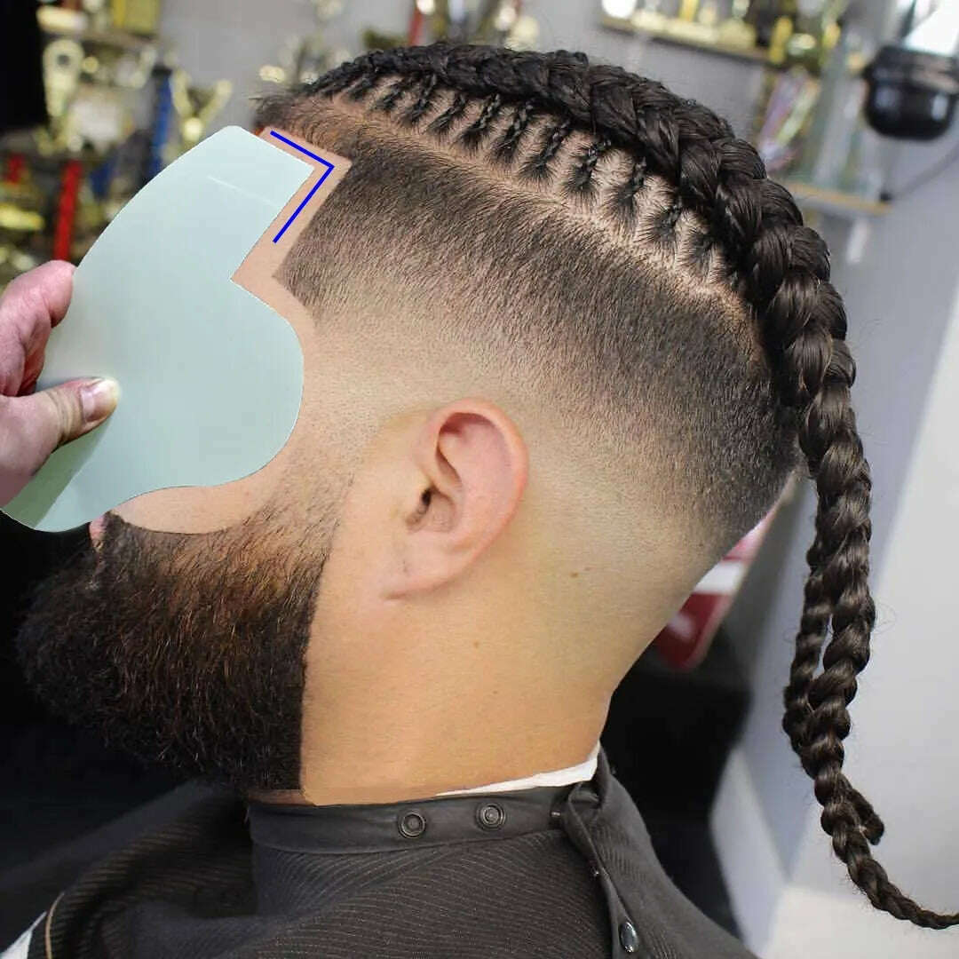 Hairline Enhancement Card Beard Fiber Dense Optimization Board Spray Board Haircut Styling Card Hair Styling Tools For Barber - KIMLUD