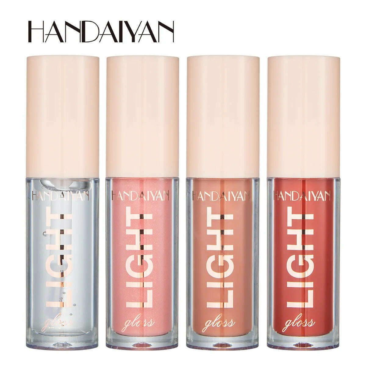 Handaiyan Lip Gloss Sexy Plump Glitter Crystal Jelly Red Nude Lipstick Liquid Waterproof Moisturize Oil Lipgloss Makeup - KIMLUD