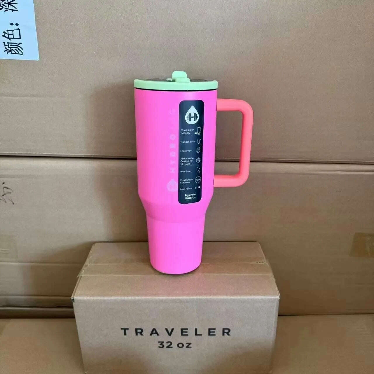 KIMLUD, HydroJug Tumbler 32OZ/40OZ Traveler Straw Lid Stainless Steel Vacuum Insulated Car Mug Double Wall Thermal Iced Travel, Orchid / 32OZ, KIMLUD APPAREL - Womens Clothes