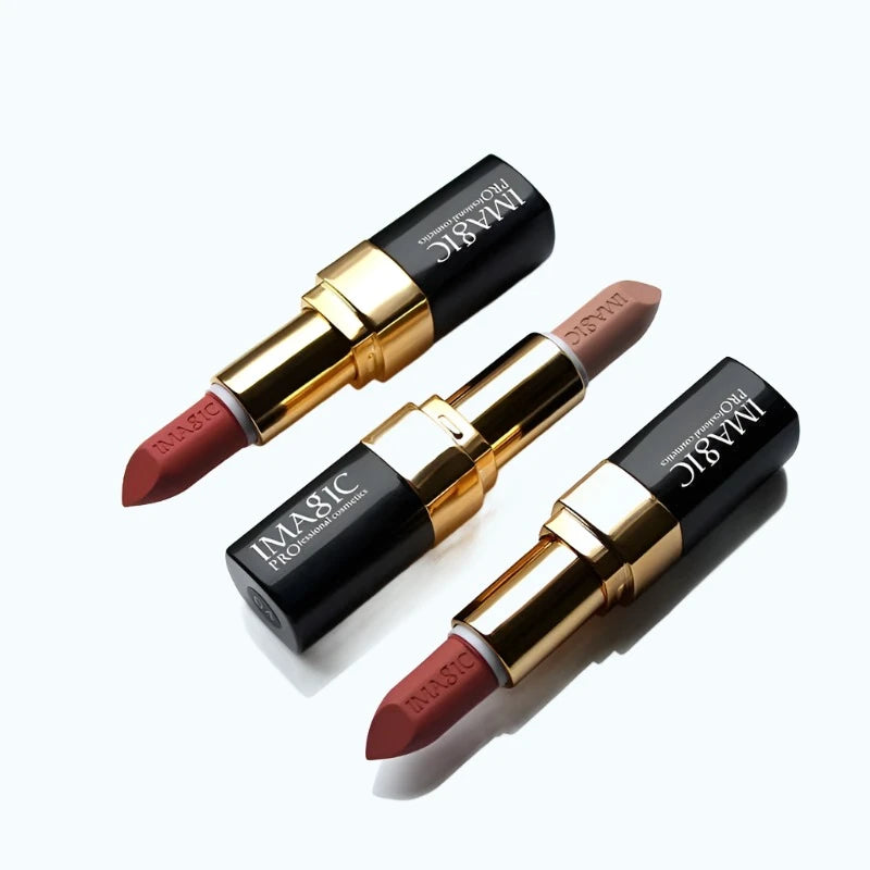 IMAGIC Lipstick Moisturizer Lips Smooth Lip Stick Long Lasting Charming Lip Lipstick Cosmetic Beauty Makeup 12 Colors - KIMLUD