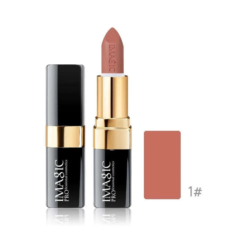 IMAGIC Lipstick Moisturizer Lips Smooth Lip Stick Long Lasting Charming Lip Lipstick Cosmetic Beauty Makeup 12 Colors - KIMLUD