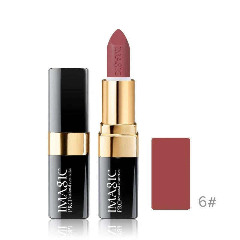 IMAGIC Lipstick Moisturizer Lips Smooth Lip Stick Long Lasting Charming Lip Lipstick Cosmetic Beauty Makeup 12 Colors - KIMLUD