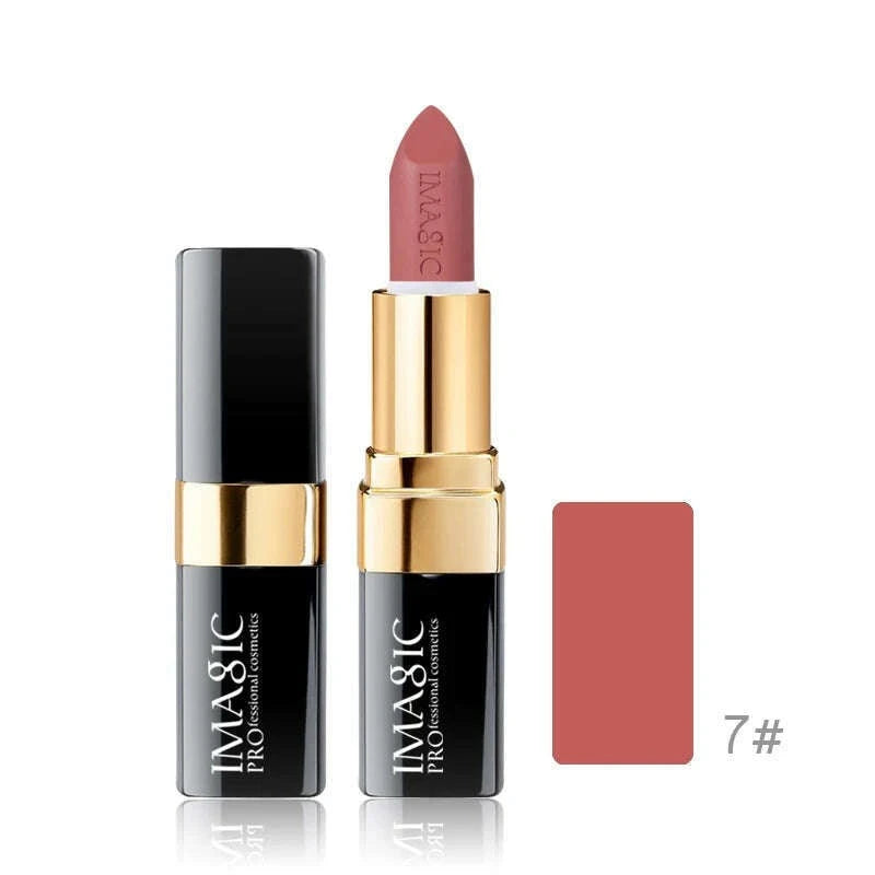IMAGIC Lipstick Moisturizer Lips Smooth Lip Stick Long Lasting Charming Lip Lipstick Cosmetic Beauty Makeup 12 Colors - KIMLUD