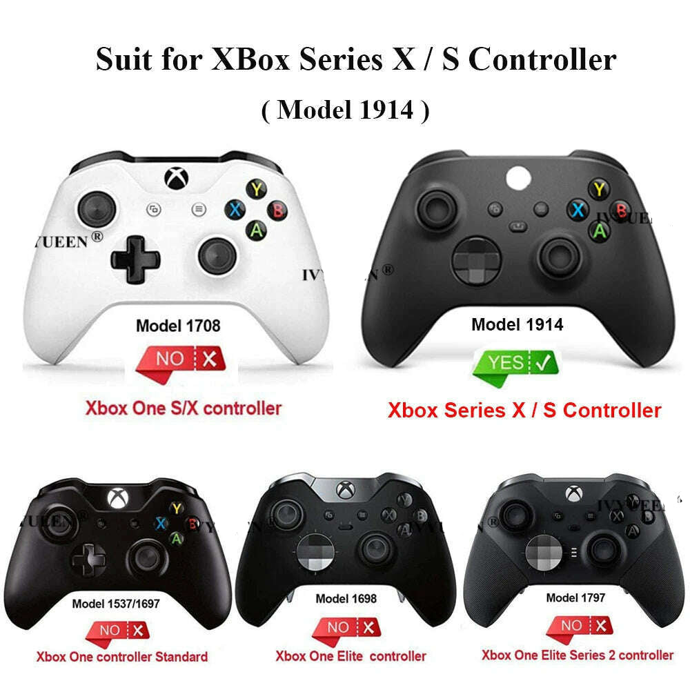 IVYUEEN for XBox Series S X Wireless Controller Water Transfer Printing Protective Silicone Case Skin with Thumb Stick Grip Caps - KIMLUD