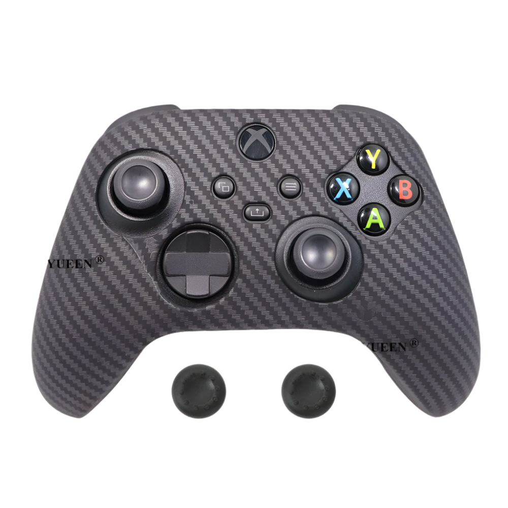 IVYUEEN for XBox Series S X Wireless Controller Water Transfer Printing Protective Silicone Case Skin with Thumb Stick Grip Caps - KIMLUD