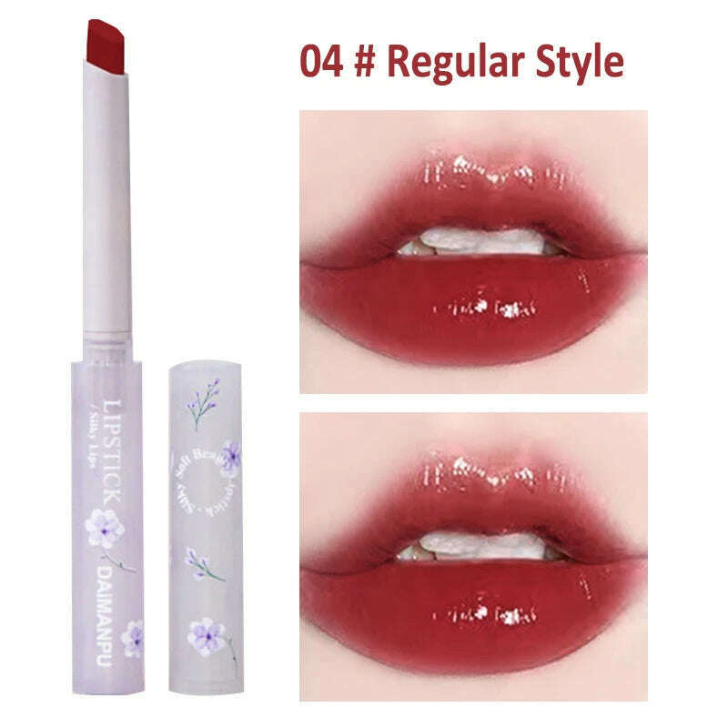 Jelly Mirror Lipstick Makeup Love Shape Waterproof Non-stick Cup Solid Lip Gloss Clear Long Lasting Moisturizing Lipstick Pen - KIMLUD