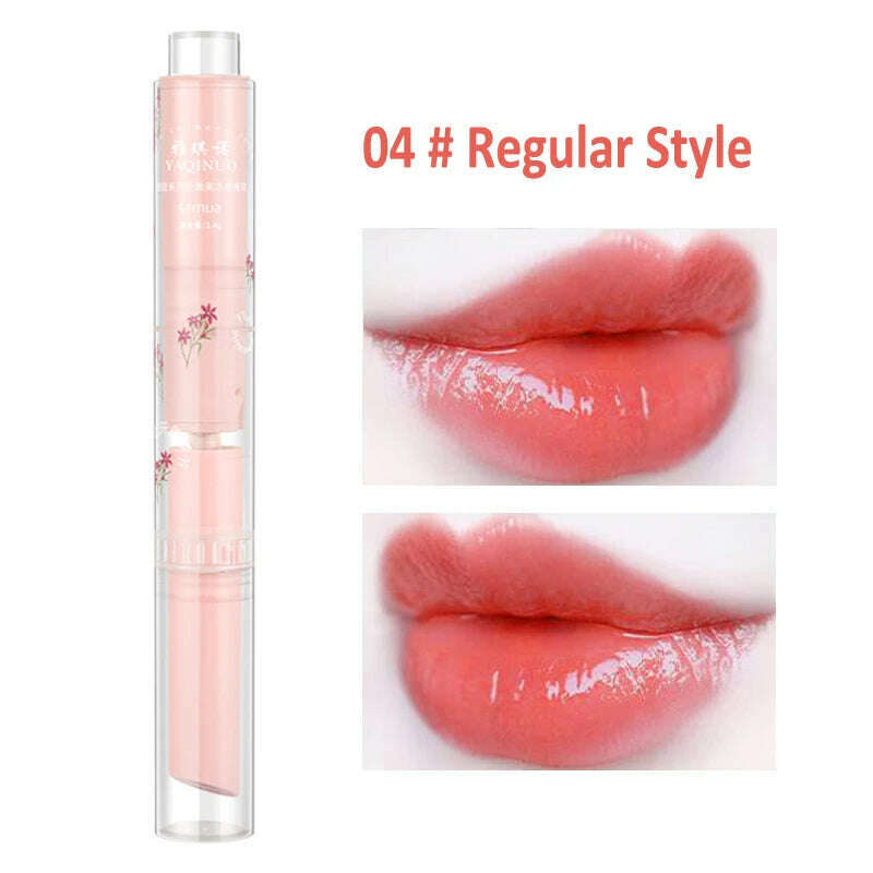 Jelly Mirror Lipstick Makeup Love Shape Waterproof Non-stick Cup Solid Lip Gloss Clear Long Lasting Moisturizing Lipstick Pen - KIMLUD
