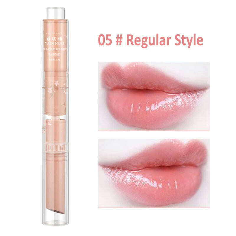 Jelly Mirror Lipstick Makeup Love Shape Waterproof Non-stick Cup Solid Lip Gloss Clear Long Lasting Moisturizing Lipstick Pen - KIMLUD