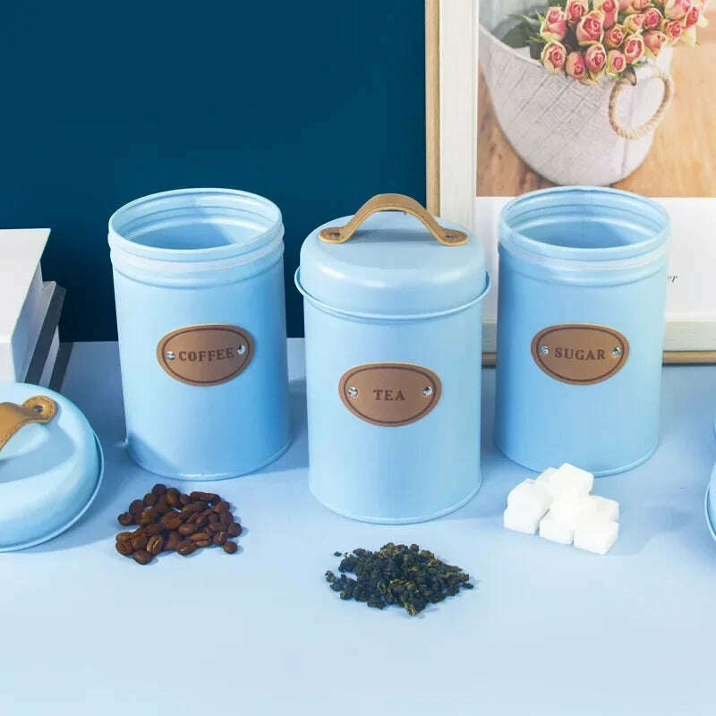 Kitchen Countertop Spice Jars Airtight Coffee Container Storage Canister Food Organizer Sealed Kitchen Vacuum Box Home Organizer - KIMLUD