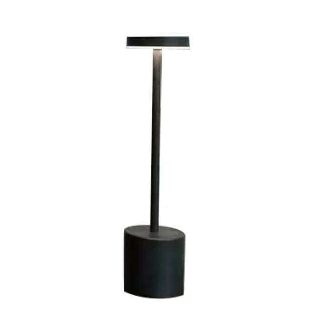 KIMLUD, LED Rechargeable Touch Metal Table Lamp Writing Lamp Bedside Creative Ambient Lights Bar Outdoor Decoration Night Lightings 2024, black, KIMLUD APPAREL - Womens Clothes