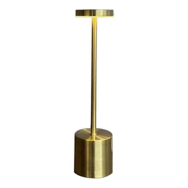 KIMLUD, LED Rechargeable Touch Metal Table Lamp Writing Lamp Bedside Creative Ambient Lights Bar Outdoor Decoration Night Lightings 2024, Champagne, KIMLUD APPAREL - Womens Clothes