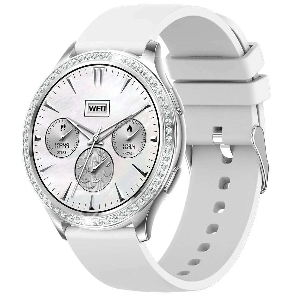LIGE 1.32 inch Women Smart Watch Bluetooth Call AI Voice Assistant Women's Watches Custom Watch Face Health Monitor Smartwatches - KIMLUD